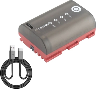 Аккумулятор Probty для Canon LP-E6NH Type-C с индикатором заряда (новый)