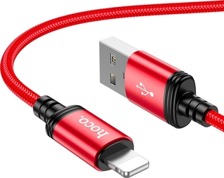 Кабель HOCO X89 lightning (1 метр) для iphone 2.4A (тканевая оплетка) черный