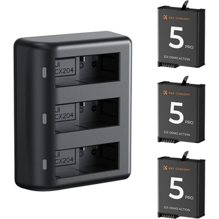 Набор K&F Concept 3 аккумулятора для DJI Osmo Action 5 Pro/ 4/ 3 (2100mAh) + ЗУ (KF28.0086) Набор K&F Concept 3 аккумулятора для DJI Osmo Action 5 Pro/ 4/ 3 (2100mAh) + ЗУ (KF28.0086)