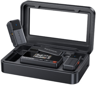 Радиосистема Saramonic Air-01 (TX+TX+RX) приемник + 2 передатчика в кейсе с подзарядкой, черный