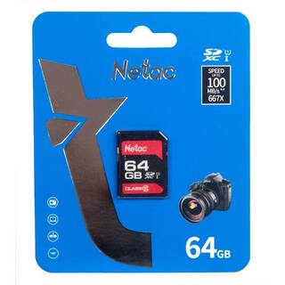 Карта памяти  SD  64 Gb Netac P600 SDHC Сlass 10 (NT02P600STN-064G-R)