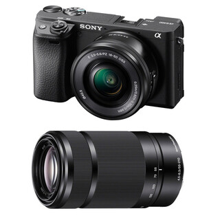 Цифровой фотоаппарат SONY Alpha A6400 Kit 16-50 mm + 55-210 mm