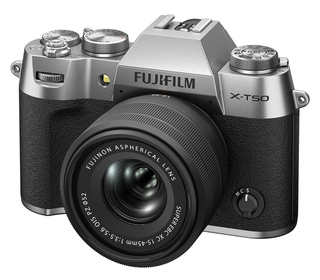 Цифровой  фотоаппарат FujiFilm X-T50 kit XC 15-45mm silver