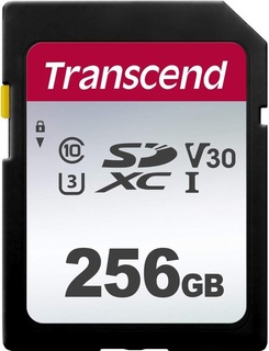 Карта памяти  SD 256 Gb Transcend 300S SDXC UHS-I U3 V30 (100/ 40 MB/ s)