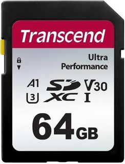 Карта памяти  SD  64 Gb Transcend 340S SDXC UHS-I U3 V30 (160/ 50 MB/ s)
