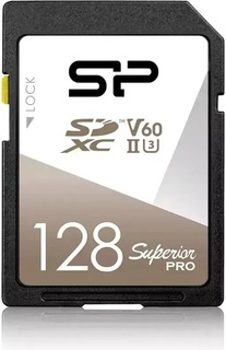 Карта памяти  SD 128 Gb Silicon Power Superior Pro UHS-II U3 V60 280/ 100 Mb/ s