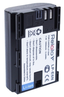 Аккумулятор Relato LP-E6N (Canon LP-E6/ E6N) 7.2V, 1850mAh (новый)