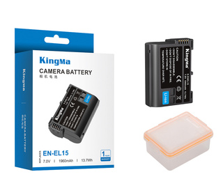 Аккумулятор KingMa EN-EL15 (1960mAh) с защитным кейсом
