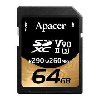 Карта памяти  SD  64 Gb Apacer SDXC 64 ГБ [AP64GSDXC10V9-R] V90