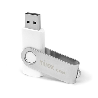 Флэш накопитель 64 Гб Mirex SWIVEL WHITE USB 2.0