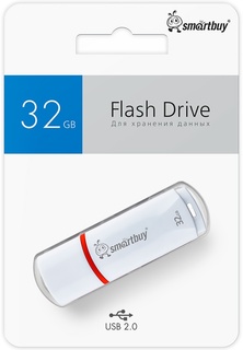 Флэш накопитель 32Gb SmartBuy Crown white USB 2.0