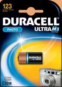 Батарейка Duracell CR123 ULTRA