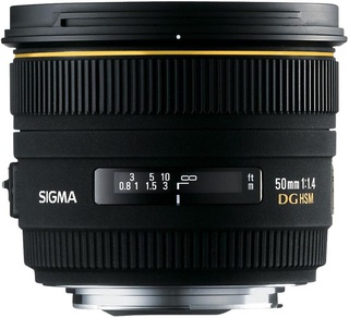 Объектив Sigma AF 50 mm F1.4 EX DG HSM для Nikon (s/ n:14583634) Б/ У