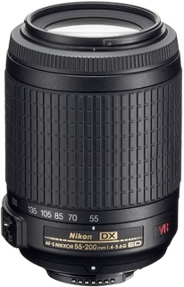 Объектив Nikon 55-200 mm f/ 4-5.6G ED AF-S VR DX Zoom-Nikkor (s/ n:1967002) Б/ У