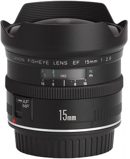Объектив Canon EF 15 mm f/ 2.8 Fish-Eye (s/ n:31358) Б/ У