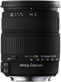Объектив Sigma AF 18-200 mm F3.5-6.3 DC OS HSM для Nikon (s/ n:11294978) + бленда Б/ У